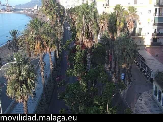 Archiv Foto Webcam Malaga: Strand Malagueta