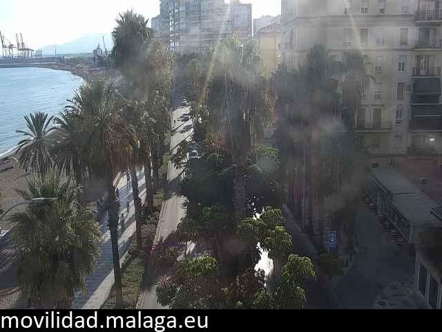 Archiv Foto Webcam Malaga: Strand Malagueta