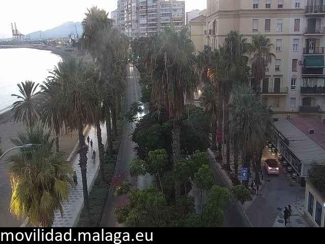 Archiv Foto Webcam Malaga: Strand Malagueta