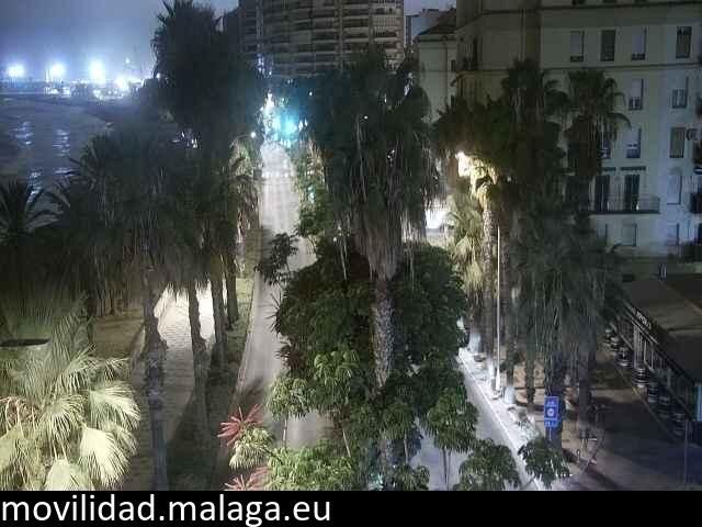 Archiv Foto Webcam Malaga: Strand Malagueta