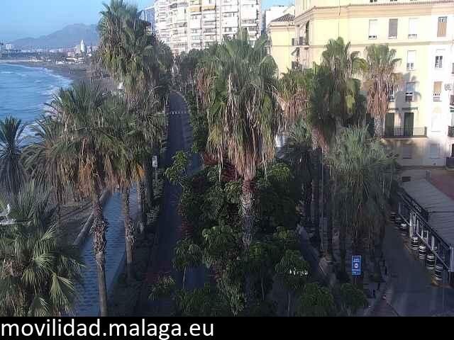 Archiv Foto Webcam Malaga: Strand Malagueta