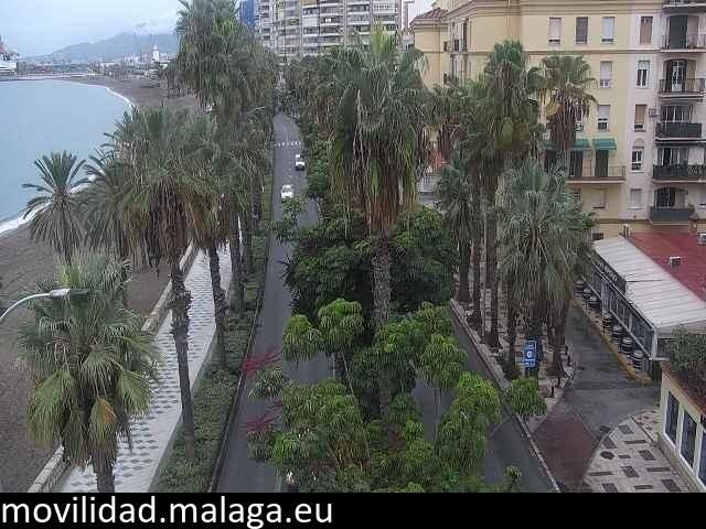 Archiv Foto Webcam Malaga: Strand Malagueta