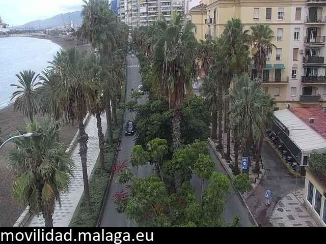 Archiv Foto Webcam Malaga: Strand Malagueta