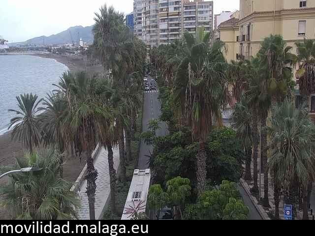 Archiv Foto Webcam Malaga: Strand Malagueta