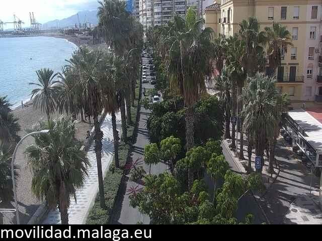 Archived image Webcam Beach Malaga Malagueta