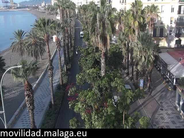 Archiv Foto Webcam Malaga: Strand Malagueta