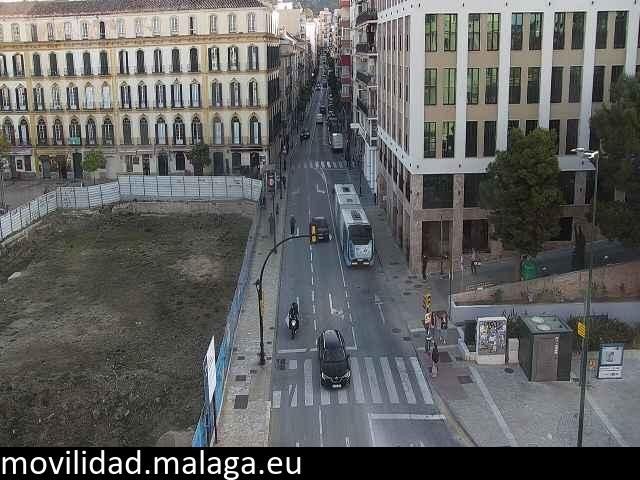 Archiv Foto Webcam Malaga: Plaza de la Merced