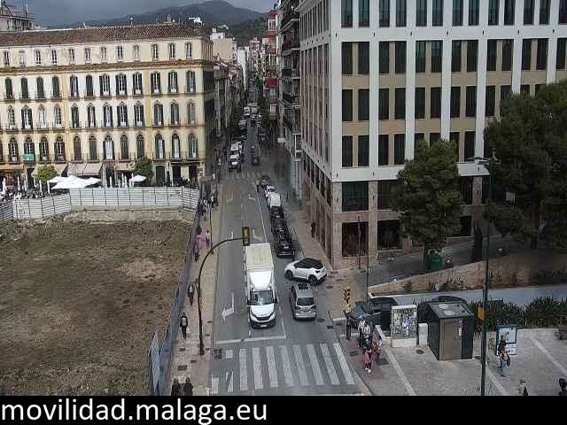 Archiv Foto Webcam Malaga: Plaza de la Merced