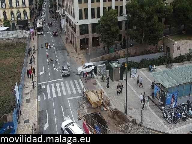 Archiv Foto Webcam Malaga: Plaza de la Merced