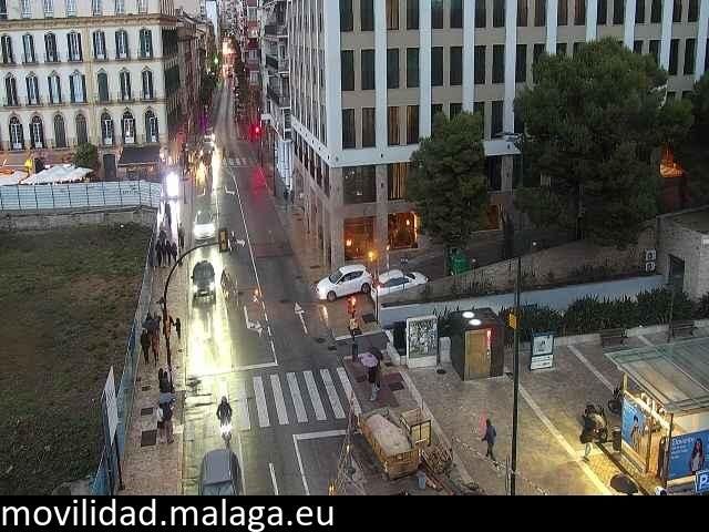 Archiv Foto Webcam Malaga: Plaza de la Merced