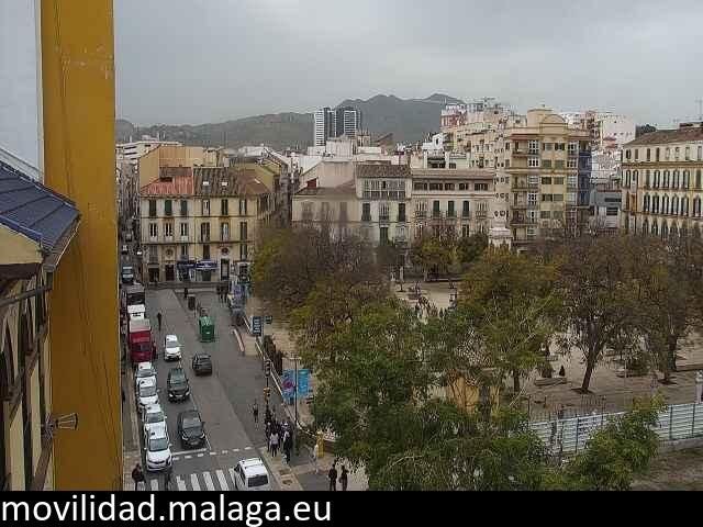 Archiv Foto Webcam Malaga: Plaza de la Merced