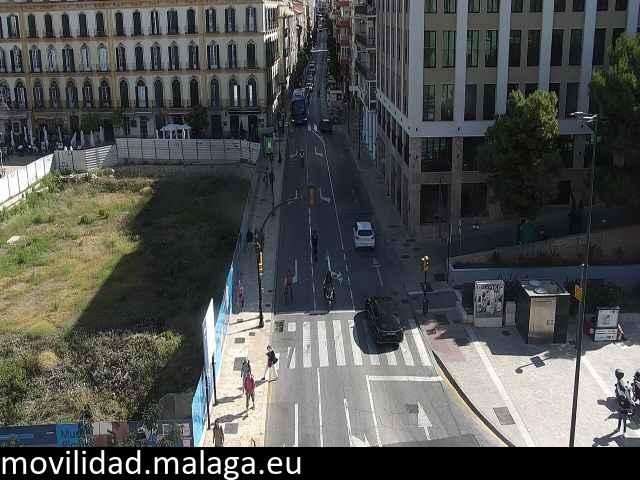 Archiv Foto Webcam Malaga: Plaza de la Merced