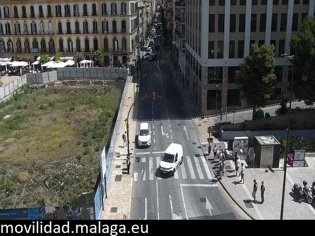 Archiv Foto Webcam Malaga: Plaza de la Merced
