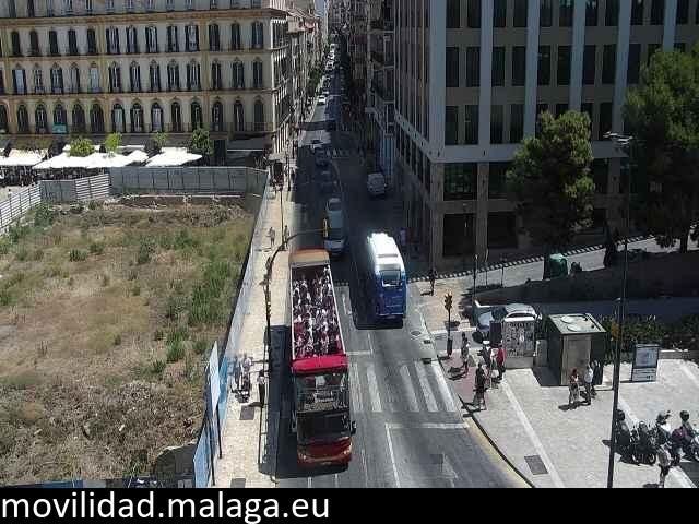 Archiv Foto Webcam Malaga: Plaza de la Merced