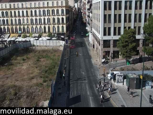 Archiv Foto Webcam Malaga: Plaza de la Merced
