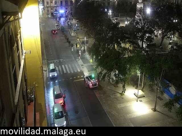 Archiv Foto Webcam Malaga: Plaza de la Merced