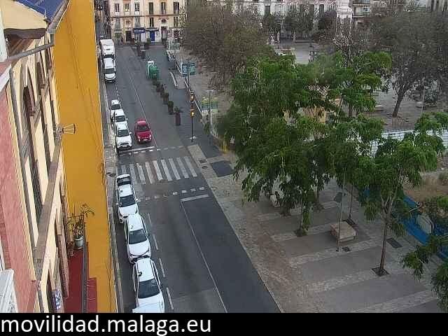 Archiv Foto Webcam Malaga: Plaza de la Merced