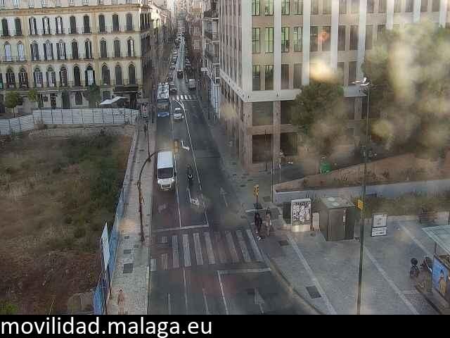 Archiv Foto Webcam Malaga: Plaza de la Merced
