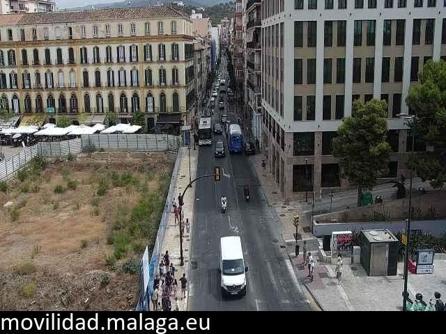 Archiv Foto Webcam Malaga: Plaza de la Merced
