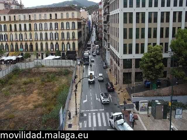 Archiv Foto Webcam Malaga: Plaza de la Merced