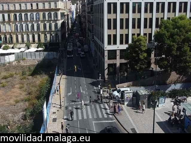 Archiv Foto Webcam Malaga: Plaza de la Merced