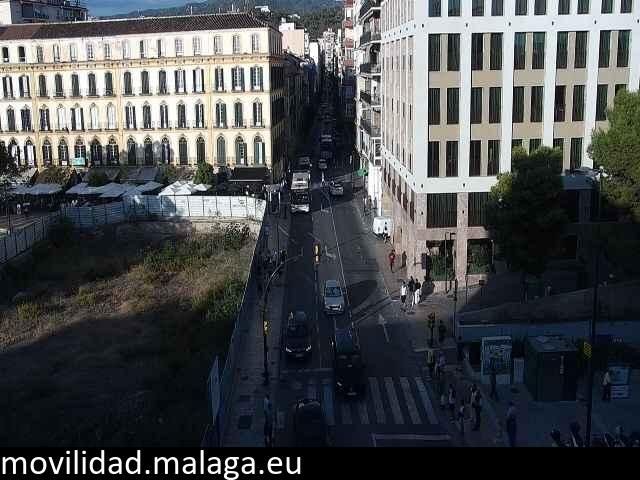 Archiv Foto Webcam Malaga: Plaza de la Merced