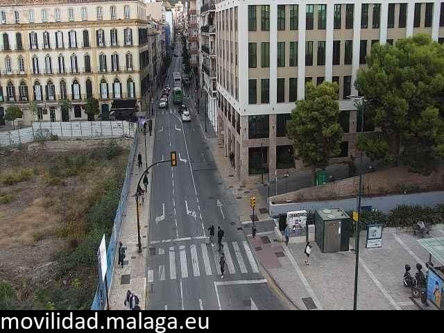 Archiv Foto Webcam Malaga: Plaza de la Merced