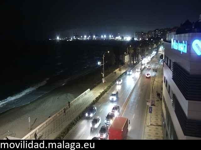 Archiv Foto Webcam Paseo Maritimo in Malaga