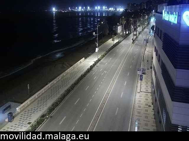 Archiv Foto Webcam Paseo Maritimo in Malaga