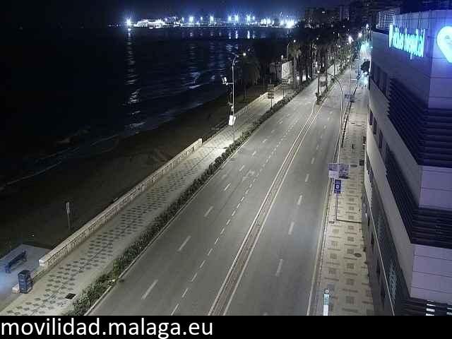 Archiv Foto Webcam Paseo Maritimo in Malaga