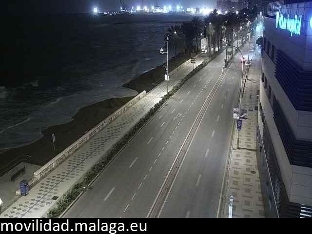 Archiv Foto Webcam Paseo Maritimo in Malaga