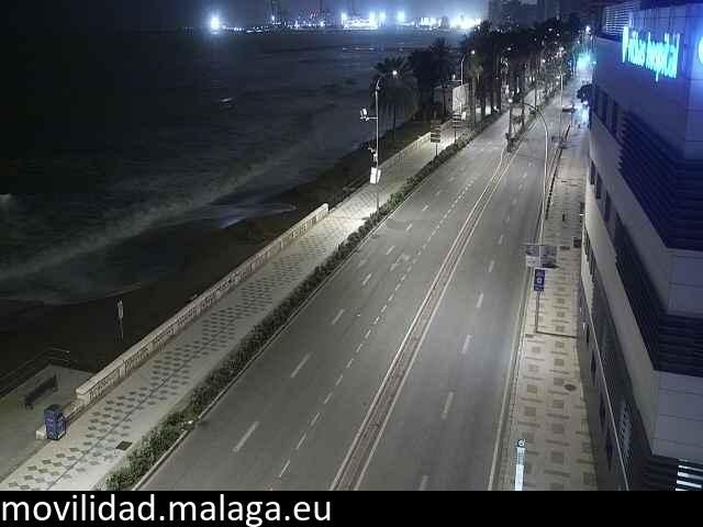 Archiv Foto Webcam Paseo Maritimo in Malaga