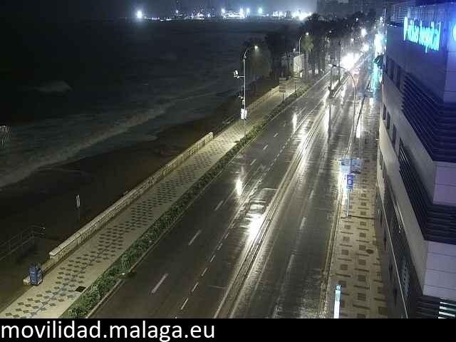Archiv Foto Webcam Paseo Maritimo in Malaga