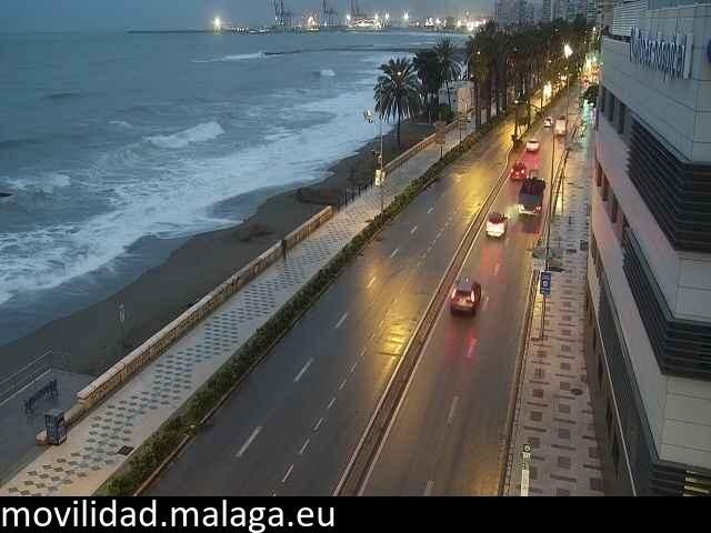 Archiv Foto Webcam Paseo Maritimo in Malaga