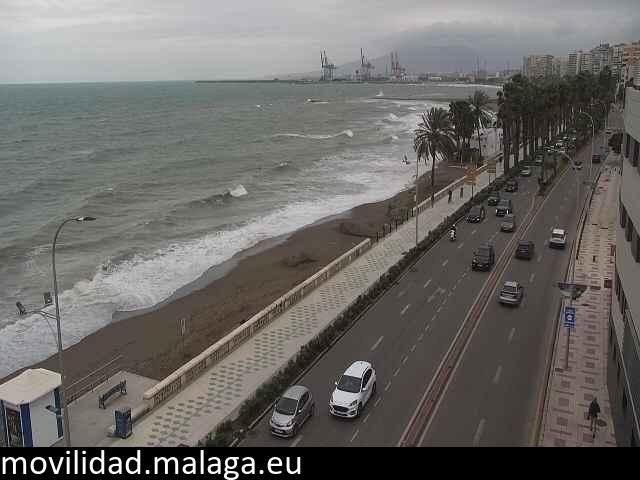 Archiv Foto Webcam Paseo Maritimo in Malaga