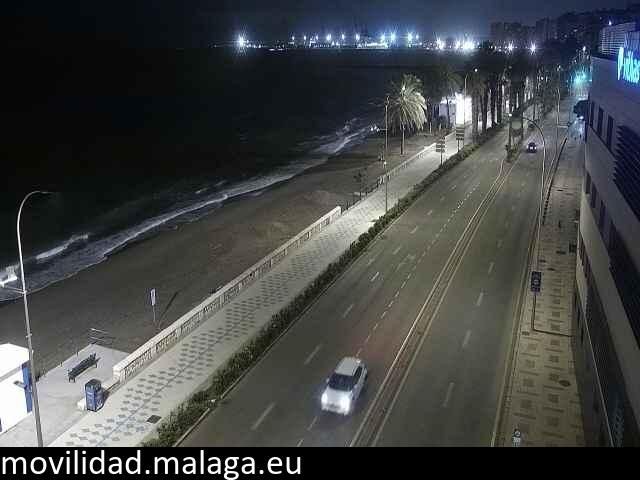 Archiv Foto Webcam Paseo Maritimo in Malaga