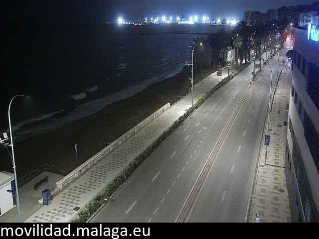 Archiv Foto Webcam Paseo Maritimo in Malaga