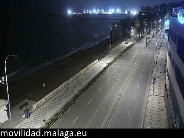 Archiv Foto Webcam Paseo Maritimo in Malaga