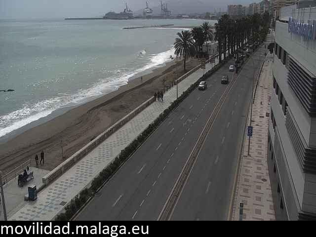 Archiv Foto Webcam Paseo Maritimo in Malaga