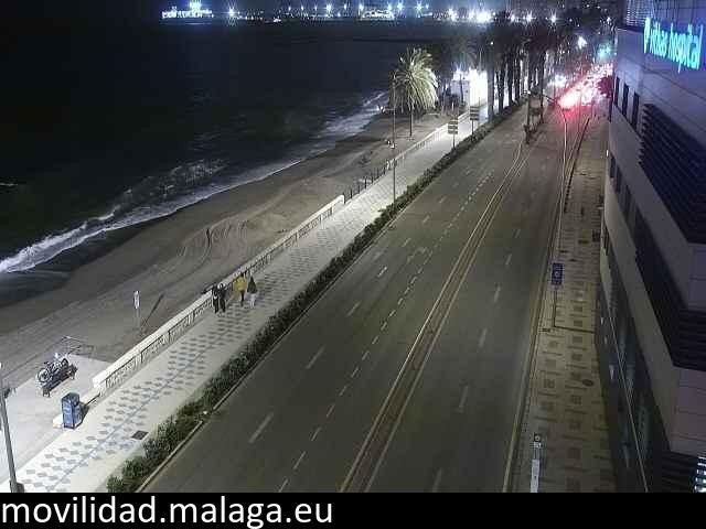 Archiv Foto Webcam Paseo Maritimo in Malaga