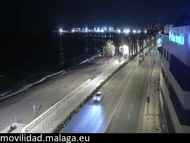Archiv Foto Webcam Paseo Maritimo in Malaga