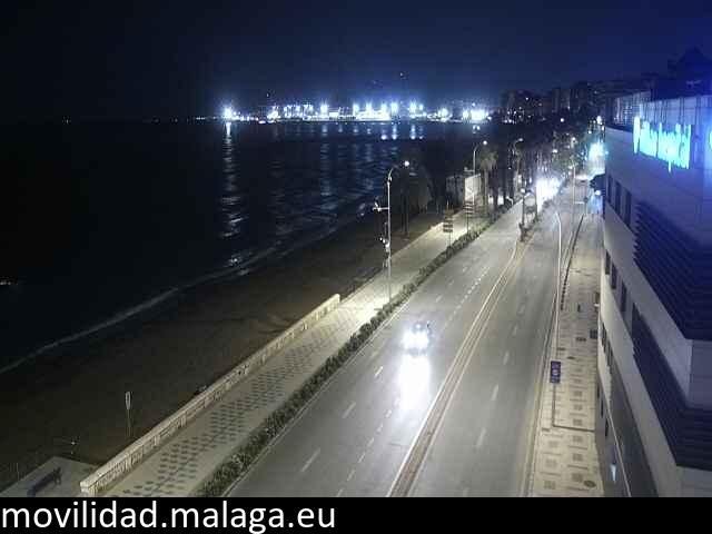Archiv Foto Webcam Paseo Maritimo in Malaga