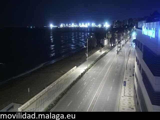 Archiv Foto Webcam Paseo Maritimo in Malaga