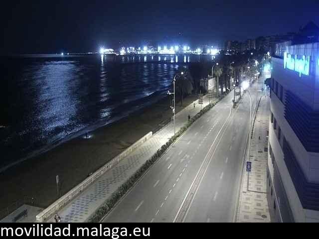 Archiv Foto Webcam Paseo Maritimo in Malaga