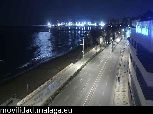 Archiv Foto Webcam Paseo Maritimo in Malaga