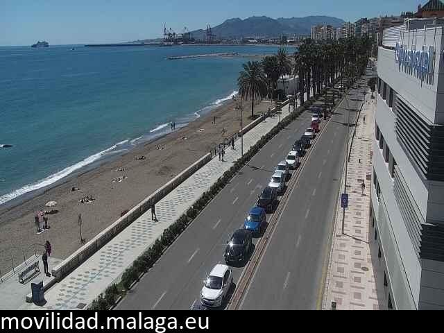 Archiv Foto Webcam Paseo Maritimo in Malaga