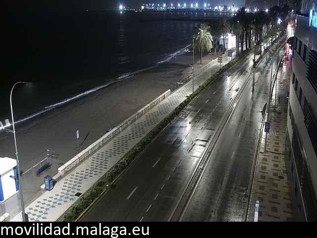 Archiv Foto Webcam Paseo Maritimo in Malaga