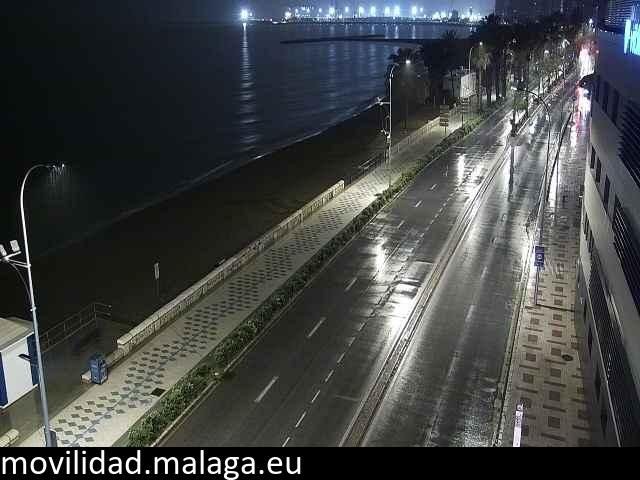 Archiv Foto Webcam Paseo Maritimo in Malaga