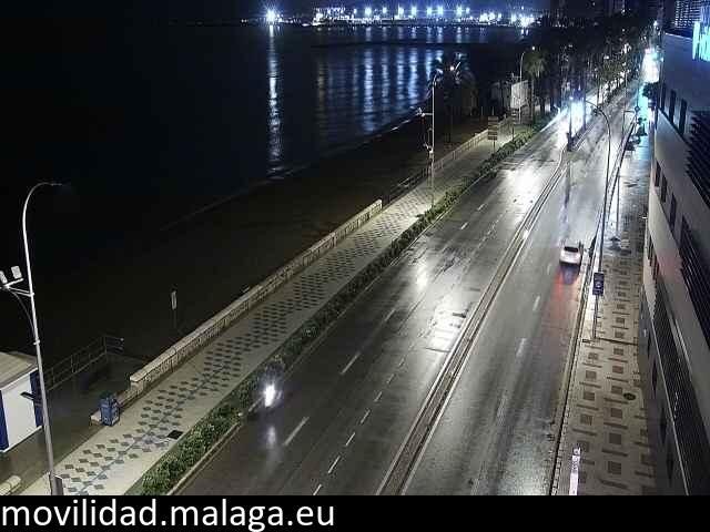 Archiv Foto Webcam Paseo Maritimo in Malaga