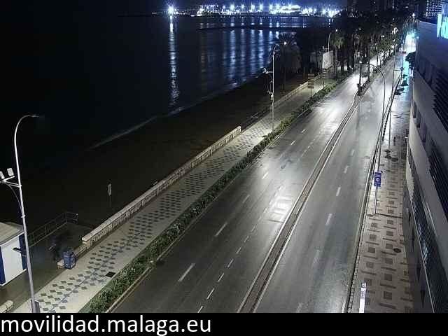 Archiv Foto Webcam Paseo Maritimo in Malaga